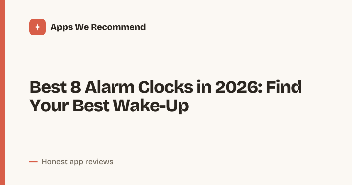 Cover for Best 8 Alarm Clocks in 2026: Wake Up Smarter