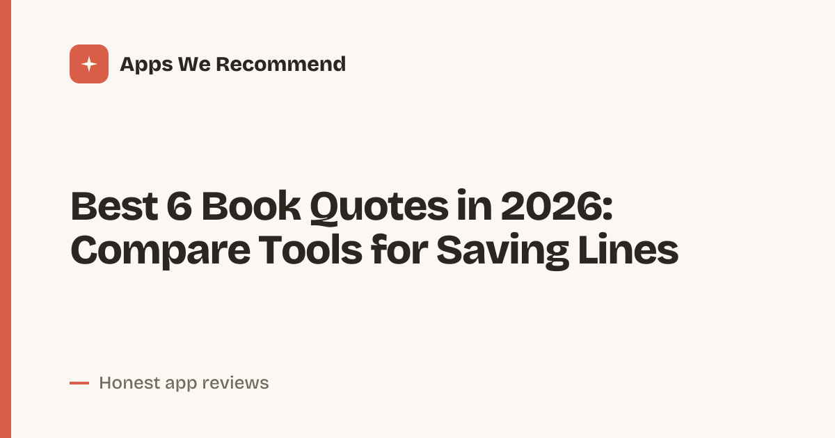 Cover for Best 6 Book Quotes in 2026: Save Every Favorite Line