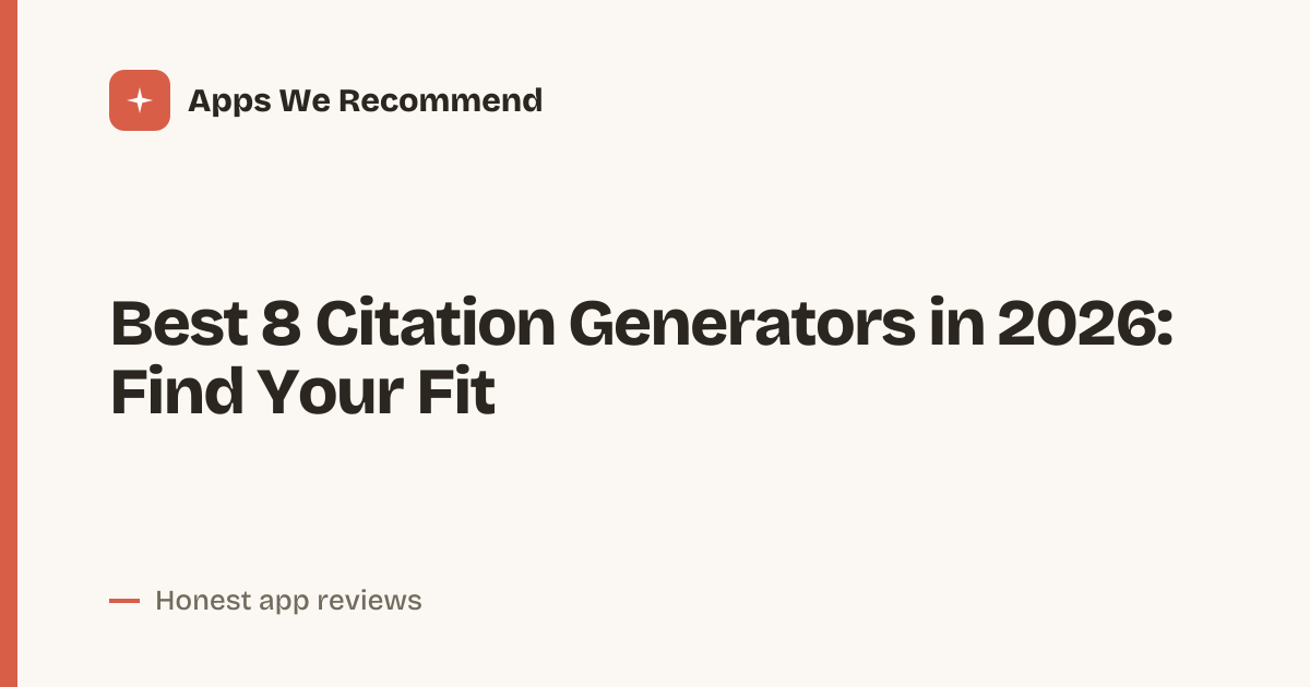 Cover for Best 8 Citation Generators in 2026: Compare Top Picks