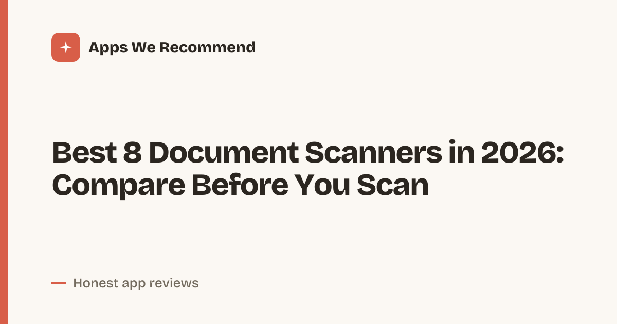 Cover for Best 8 Document Scanners in 2026: Scan Smarter Today