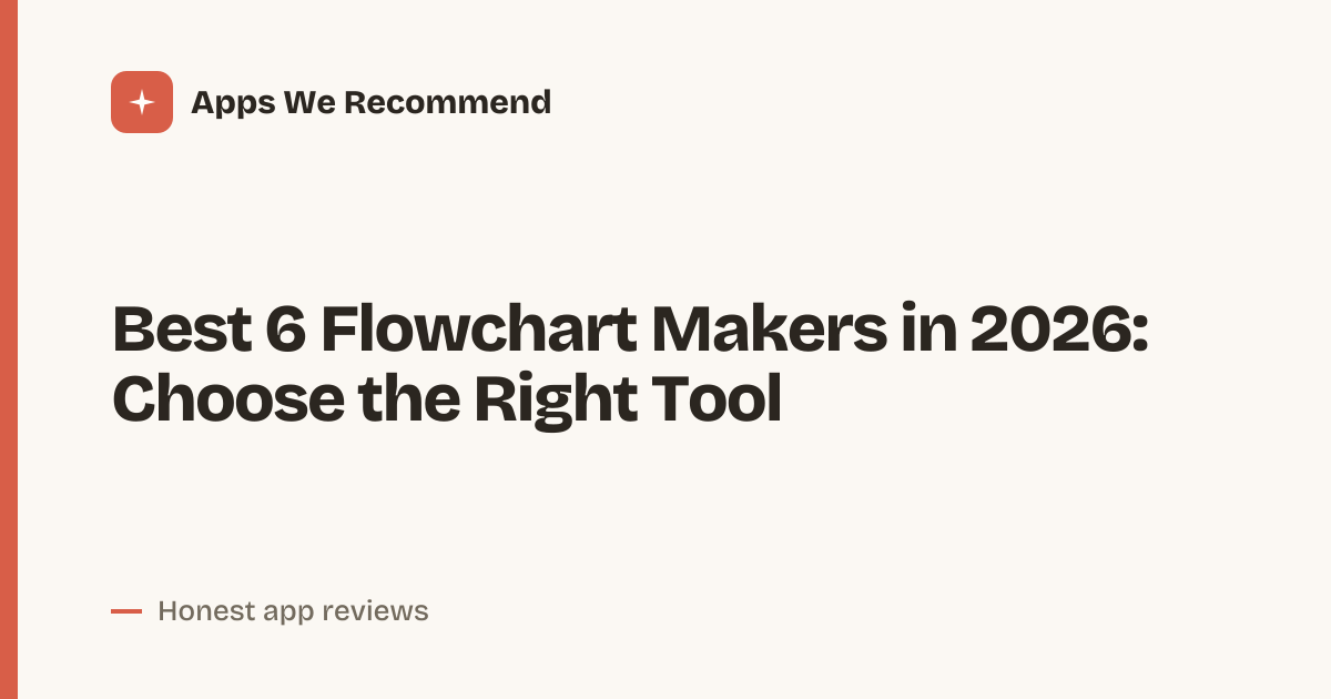 Cover for Best 6 Flowchart Makers in 2026: Compare Features Fast