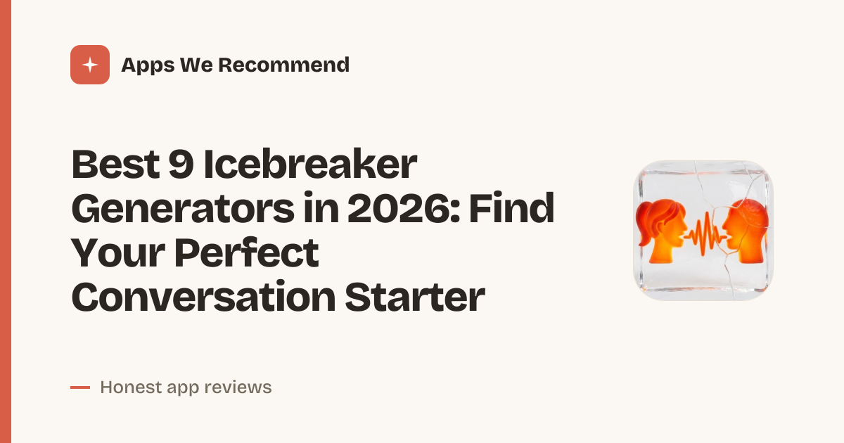 Cover for Best 9 Icebreaker Generators in 2026: Spark Conversations