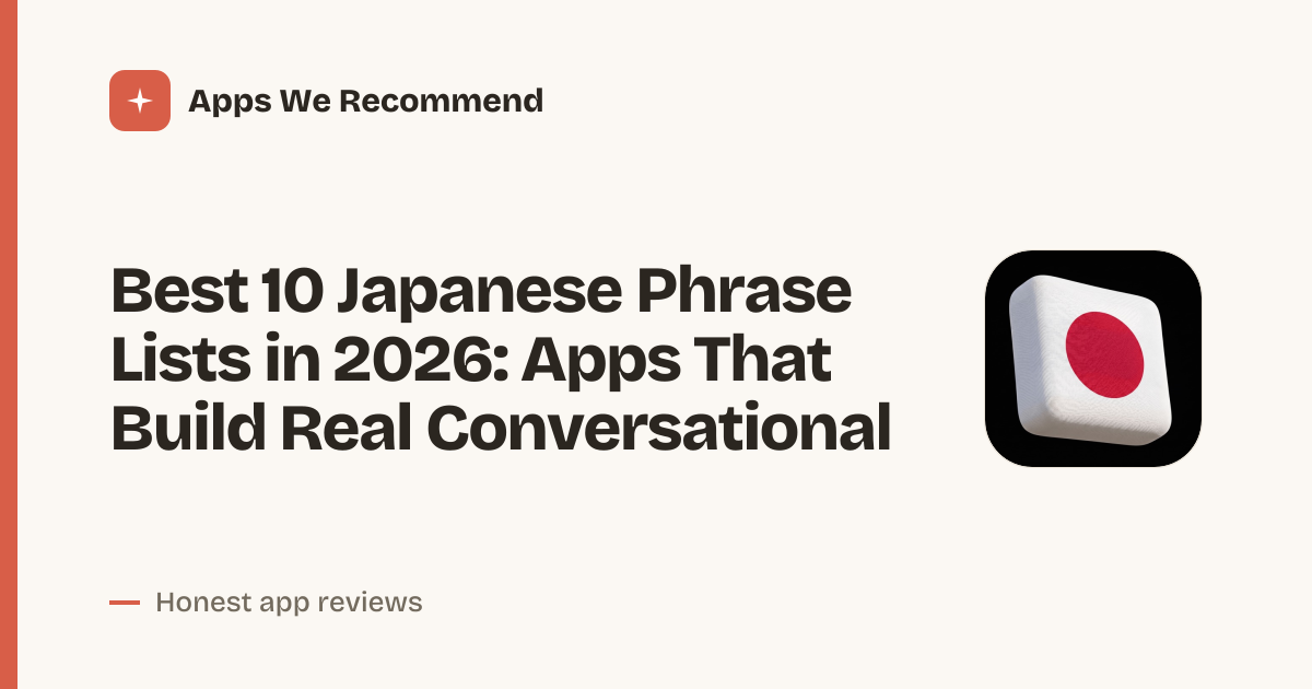 Cover for Best 10 Japanese Phrase Lists in 2026: Learn Essential Phrases