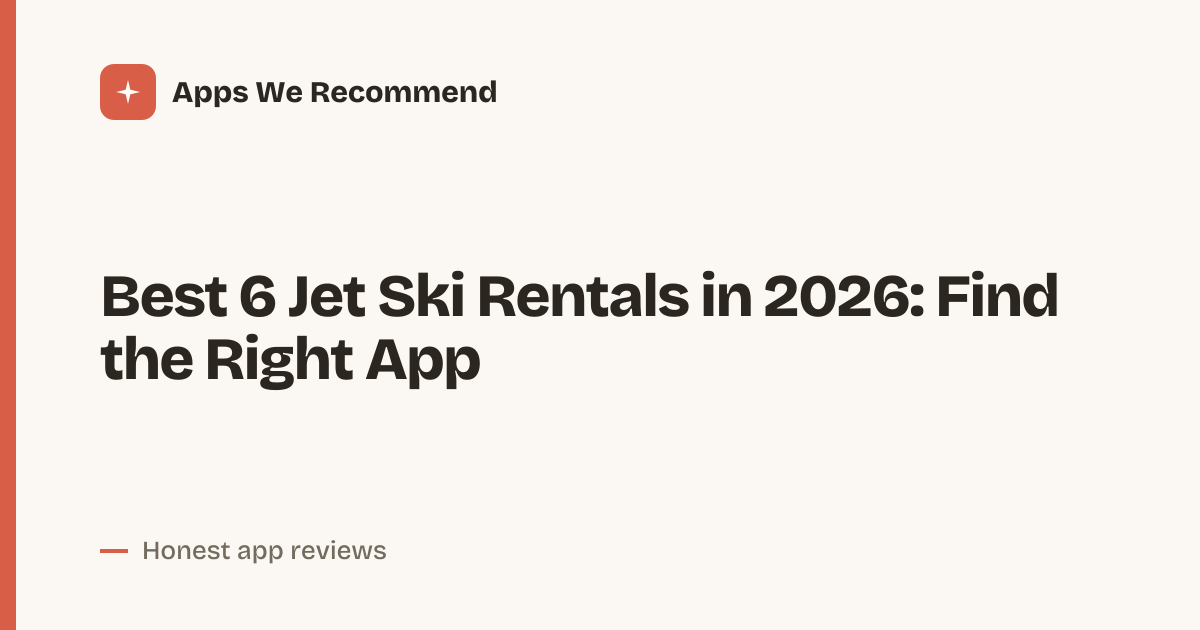 Cover for Best 6 Jet Ski Rentals in 2026: Compare Booking Options