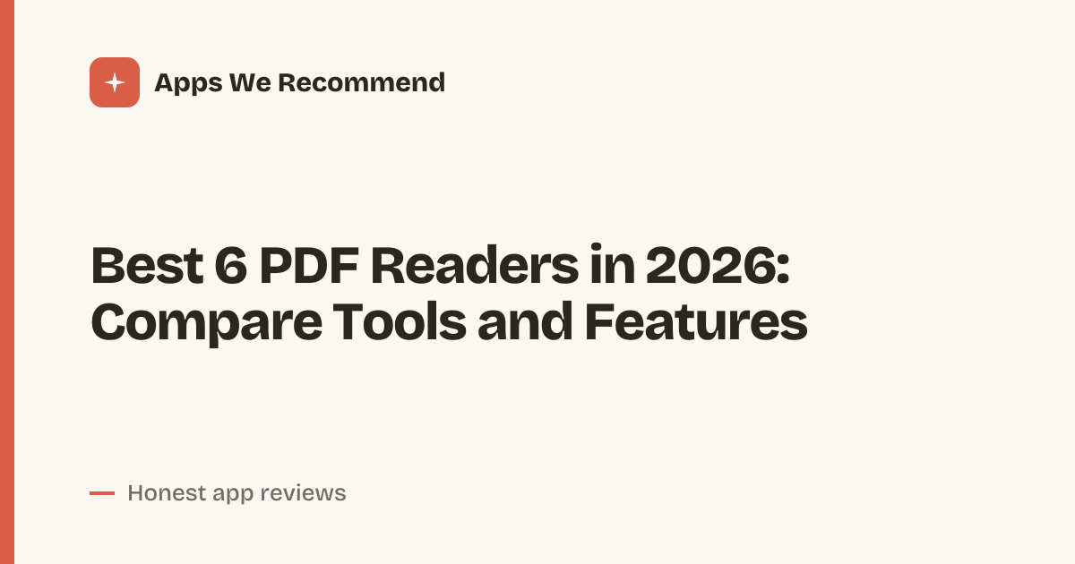 Cover for Best 6 PDF Readers in 2026: Compare Features and Formats
