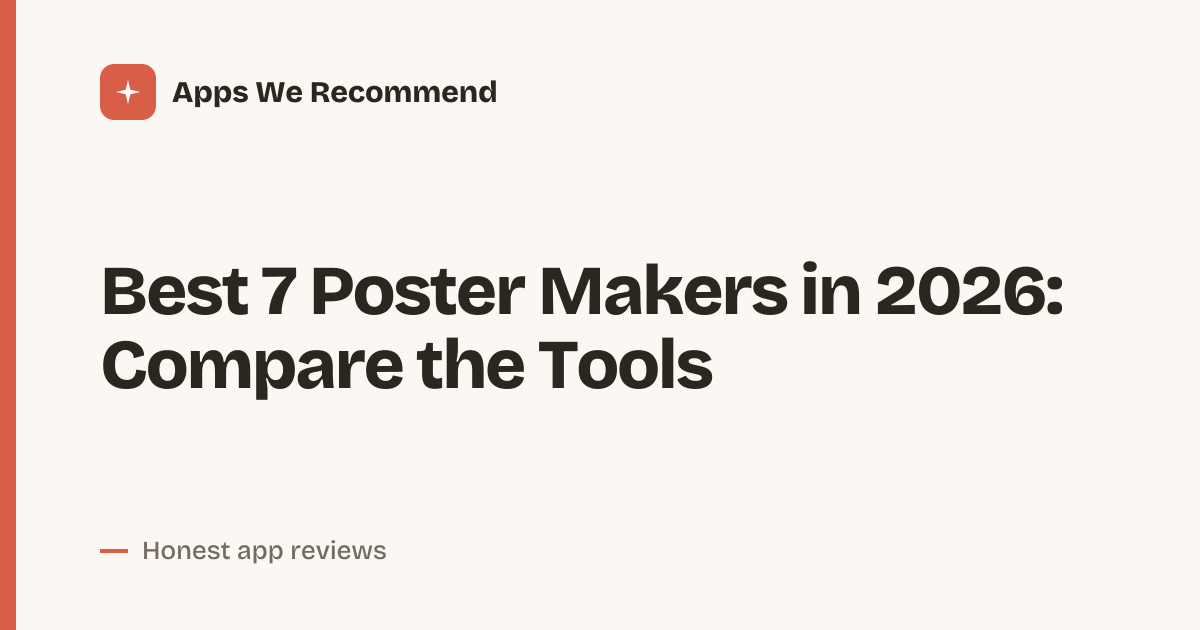Cover for Best 7 Poster Makers in 2026: Design Picks