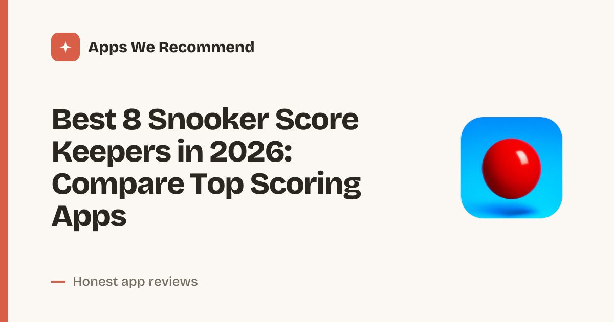 Cover for Best 8 Snooker Score Keepers in 2026: Track Every Frame
