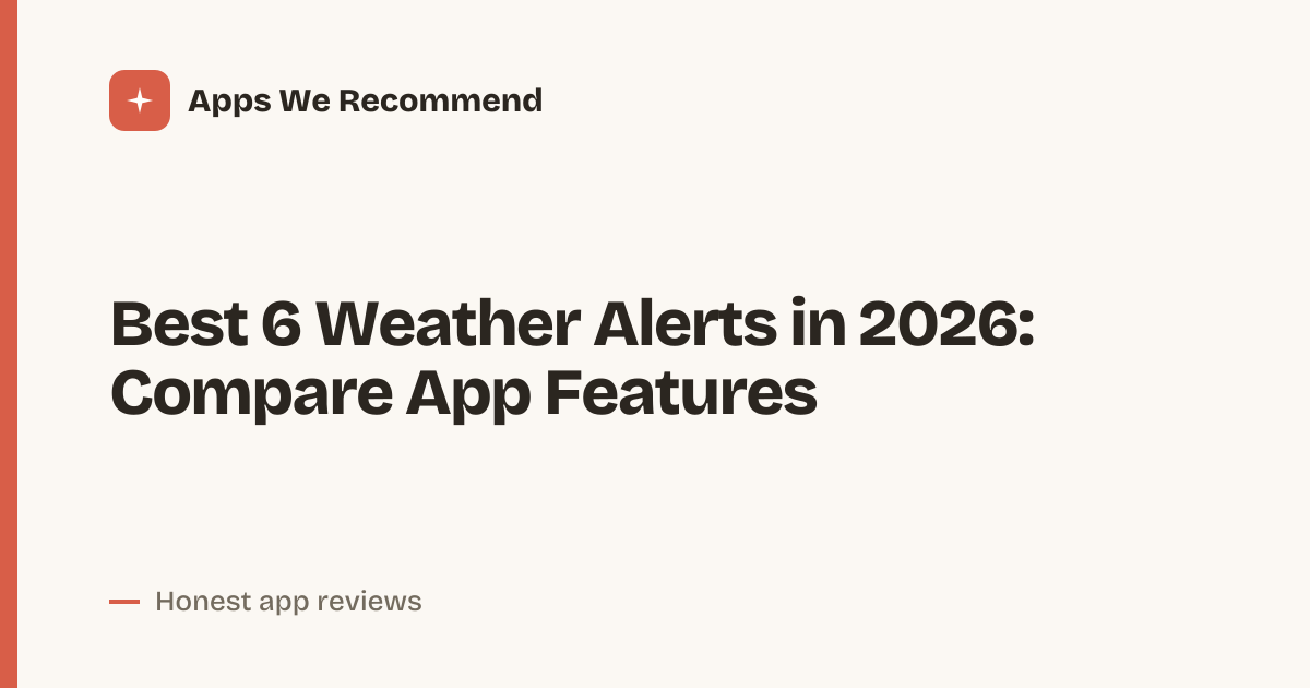 Cover for Best 6 Weather Alerts in 2026: Storms, Radar, and More